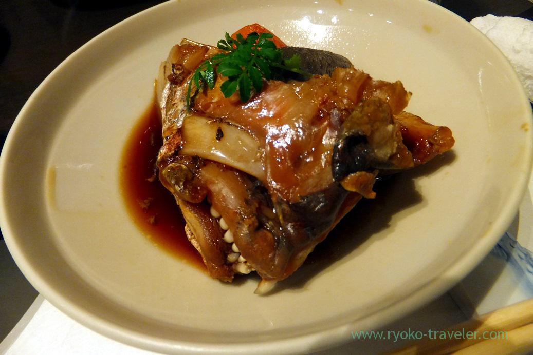 Boiled head of red sea bream, Tokichi (Kinshicho)