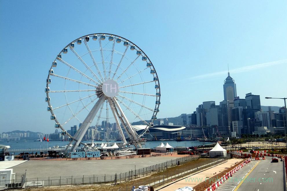 Ferris wheel, Star ferry Central pier, Central (Hongkong 201602)