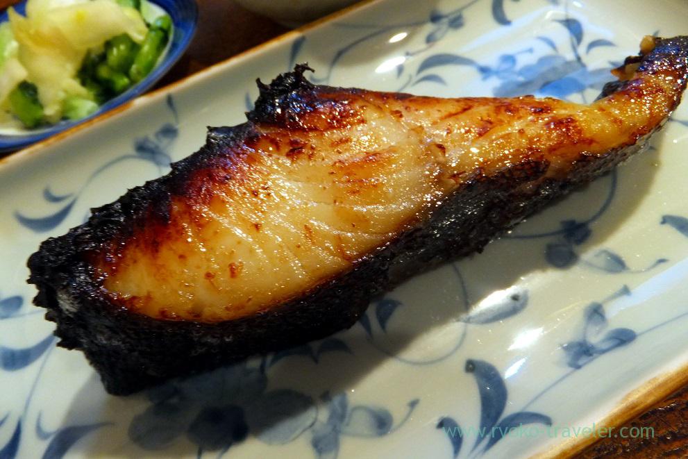 Grilled sablefish marinated with saikyo miso, Tsukishima (Tsukishima)