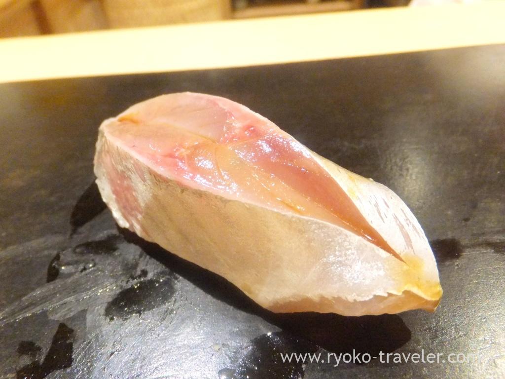Horse mackerel, Sushi Hashimoto (Shintomicho)