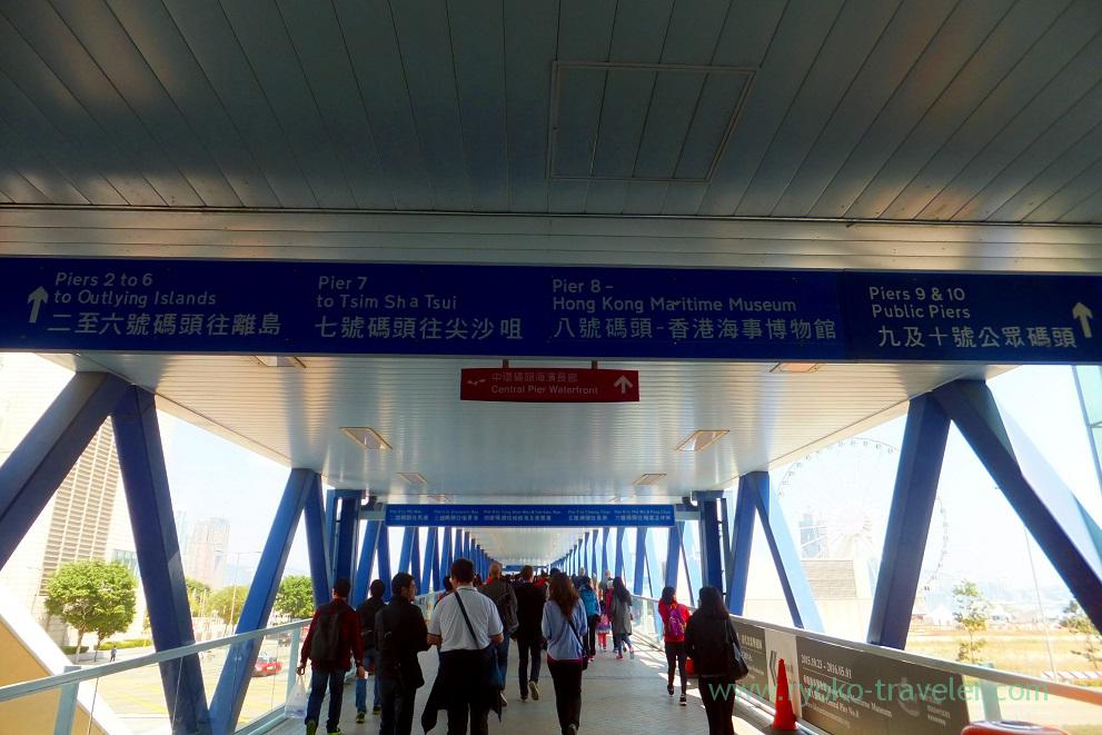 To ferry terminal, Star ferry Central pier, Central (Hongkong 201602)