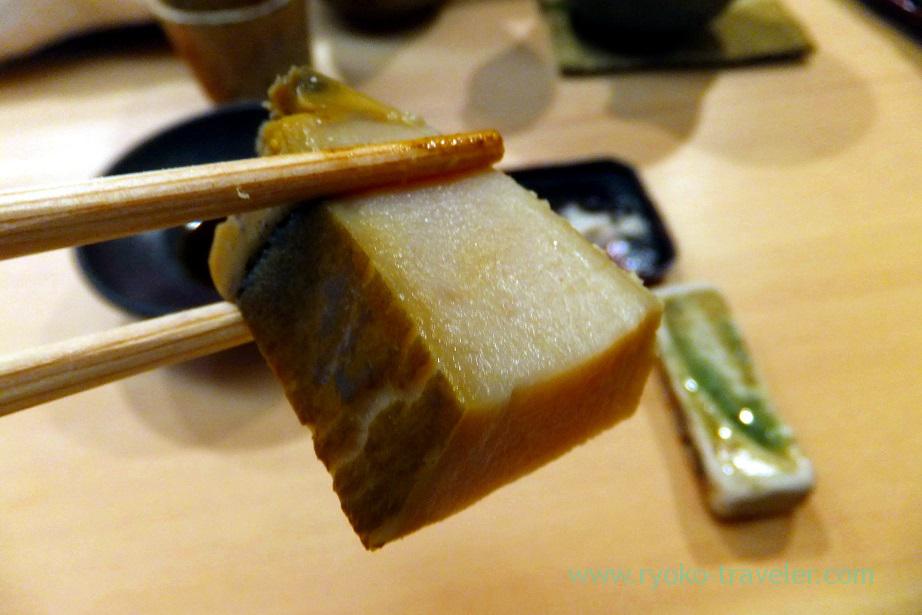 Abalone with chopsticks, Nihonbashi Kakigaracho Sugita (Suitengu-mae)