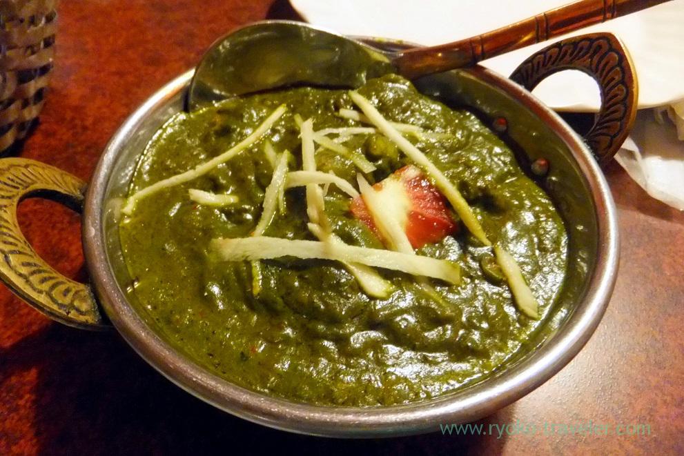 Spinach curry, Aarti (Akihabara)