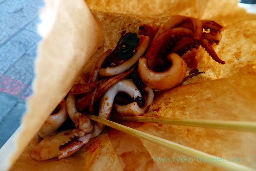Grilled squid, Tamsui (Taipei 201605)