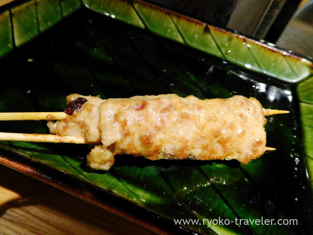 Tsukune de Queijo e Tomate (Almôndegas Yakitori)