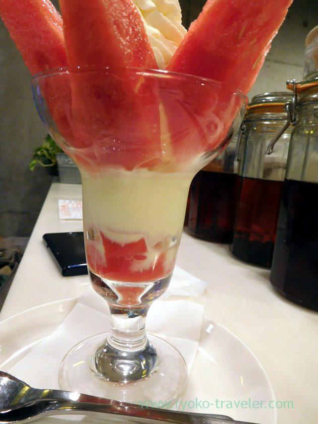 At the bottom of the watermelon parfait, Fruits parlor Goto (Asakusa)